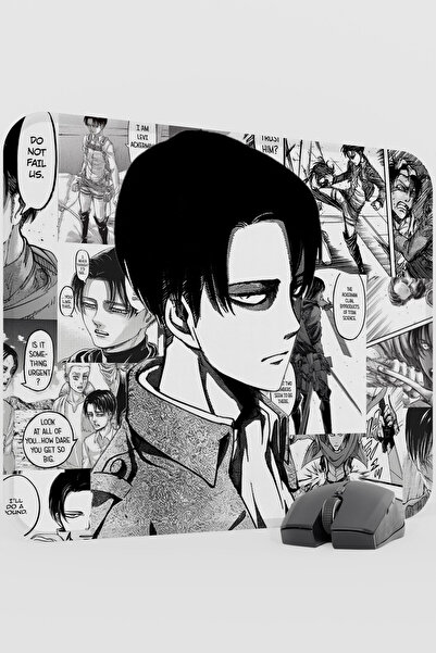 mousepad bastir Levi Ackerman Anime V5 - 48X40 XL Gaming Kauçuk Kaymaz Taban ...