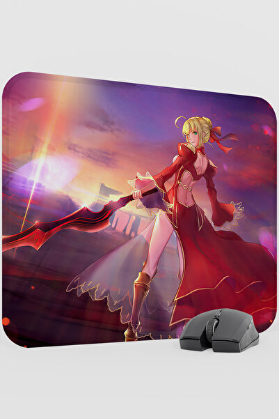 mousepad bastir Fate Anime V3 - 48X40 XL Gaming Rubber Non-Slip Base Mouse Pa...