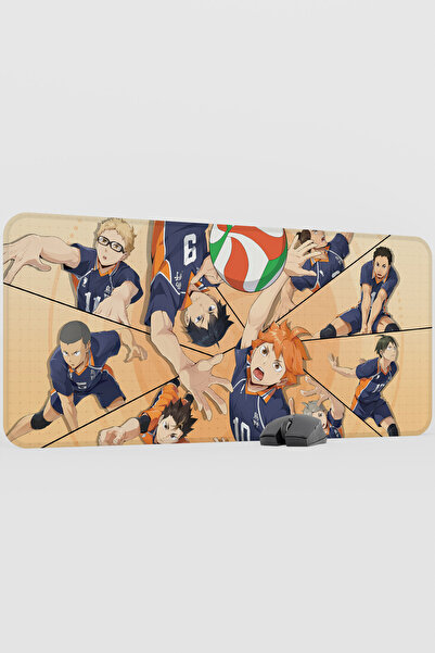 mousepad bastir لوحة ماوس هايكيو أنيمي V3 - مقاس 90×40 سم كبيرة الحجم للألعاب...