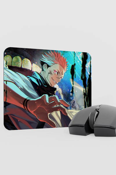 mousepad bastir Jujutsu Kaisen Anime V1 - 22X18 Gaming Rubber Non-Slip Base M...