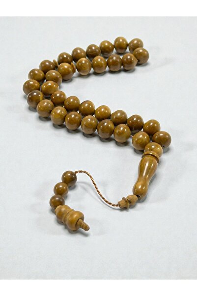 Deniz Elmasları 10mm 33-Piece Natural Kuka Prayer Beads – Handcrafted Oval Be...