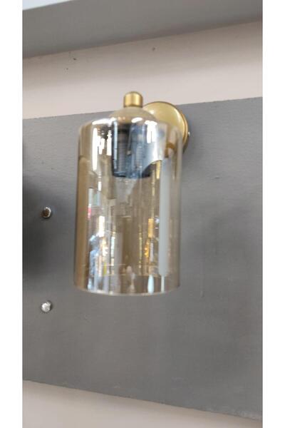 BİAVİZE Gold Glass Decorative Wall Sconce