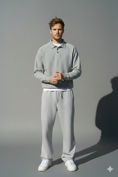 ALİ.COM Three Thread Inside Cotton O Oversized Tracksuit Set