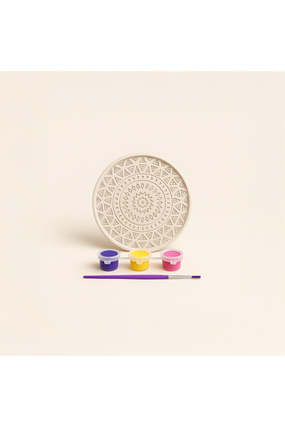 Tabby Design Desenli Sunumluk Beton Taş Boyama Seti