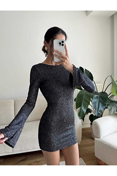 Mazelf Baby&Kids Wear Women's Backless Spanish Long Sleeve Mini Dress