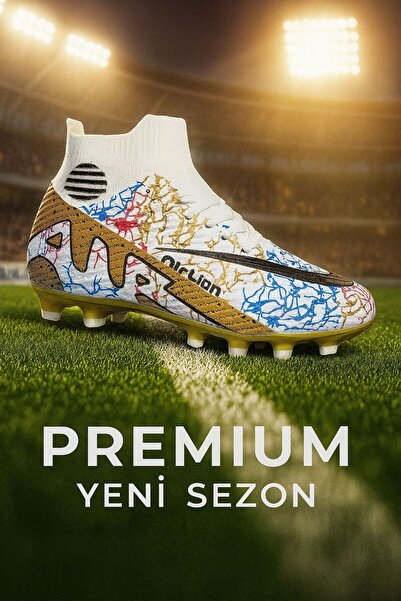 YUSUFSHOES ÇOCUK YETİŞKİN ÇORAPLI UNİSEX ÇİVİLİ ÇİM TOPRAK HALI SAHA FUTBOL A...