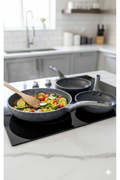 Funny Life Ferro Plus 3-Piece Cast Iron Skillet Set -