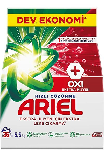 levent ArielOxi Extra Hijyen 5.5 kg Toz Çamaşır Deterjanı