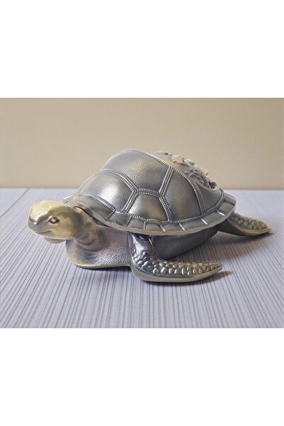 ELSELİFE Lüks İşlemeli Rüzgar Geçirmez Metal Kaplumbağa Biblo Tütsülük Küllük...