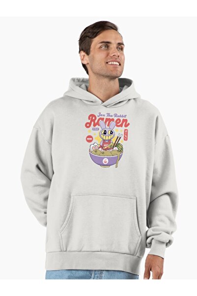 Gadali Ανδρικό - Γυναικείο φούτερ με κουκούλα με στάμπα Jax Purple Rabbit Ramen