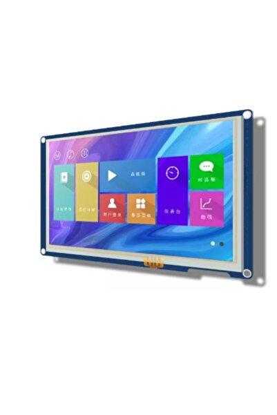 GÜMRÜK BEY شاشة LCD بمنفذ تسلسلي مقاس 7 بوصات (دقة 1024 × 600، تدعم الرسوم ال...