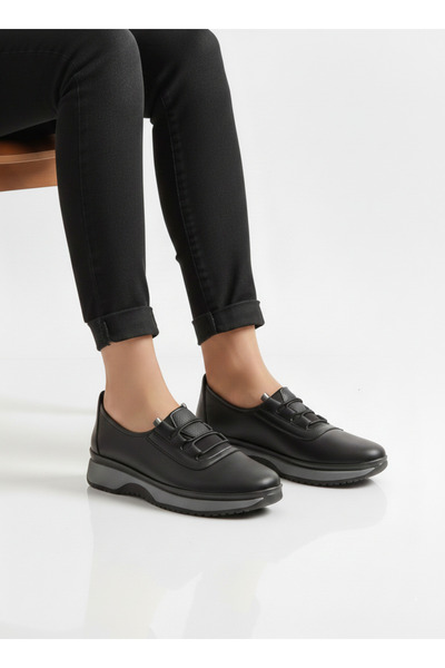 Elit Dues 0545 Black Full Orthopedic Comfortable Transitional Days Women's Shoes