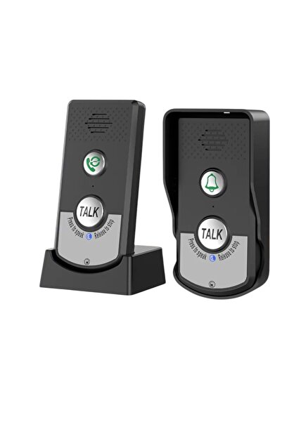 KENLY Interkom Elektronik Kablosuz Kapı Zili | 2 Yönlü Sesli İletişim, Uzun M...