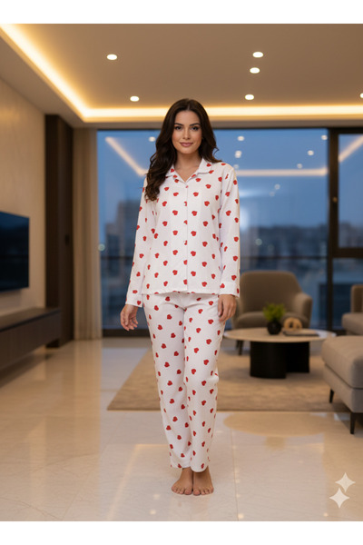 Store 100% Suede Women's Pajama Set - Luxury Home Wear & Lounge Set
