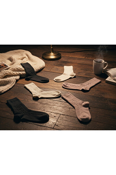 Mest Çorap 2 ÇİFT KADIN %90 PAMUKLU KIŞLIK ÇORAP SOFT TOUCH