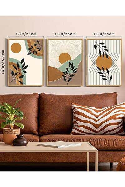 ALAYRA International Boho Sage Plant Botanical Wall Art 30cmx40cm Framed Mini...