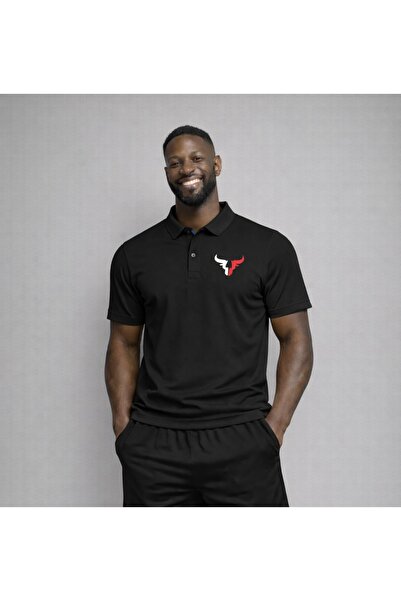 NOFLEN Tricou cu guler polo cu imprimeu Taur pentru bărbați