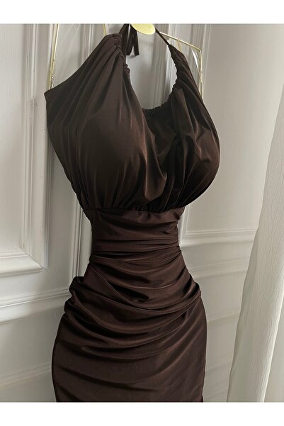 LUMY Chocolate tucked dress 🍫✨