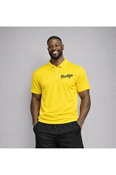 NOFLEN Men's Elyazı Brooklyn Printed Polo Neck T-Shirt