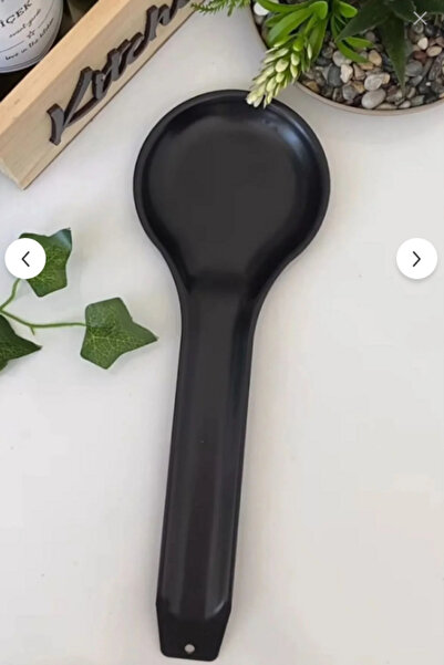 Online Kapında Paslanmaz metal siyah tezgah üstü kirli kaşıklık, kaşık altlığı
