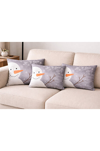 ÖZDAĞ HOME CONCEPT 30X50 Velvet Christmas Throw Pillow Cover |   Double-Sided Digital Printing |   Decorative Pillow Case