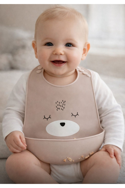 Pembelia Life Silikon Bebek Mama Önlüğü Çocuk Mama Önlük Leke Tutmaz Yıkanabilir