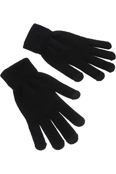 BLACK MODBLACK Men's Knitted Weaving Gloves - Black