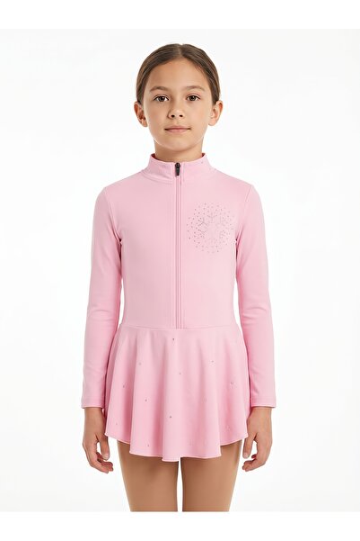 icymove Kar Tanesi Detaylı Kız Çocuk Buz Pateni Elbisesi