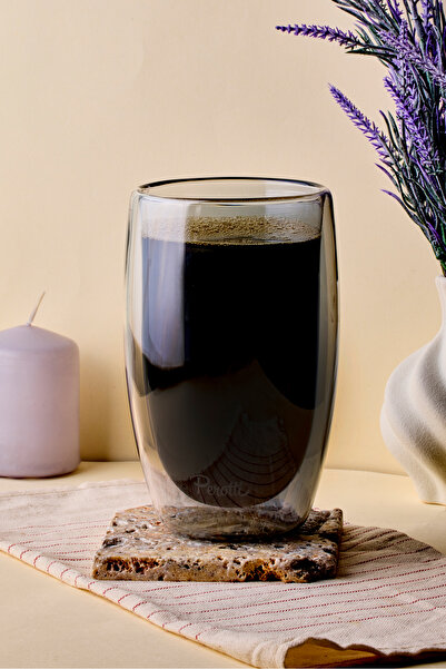 Perotti Smoked Double Wall Latte Cup 450 ml