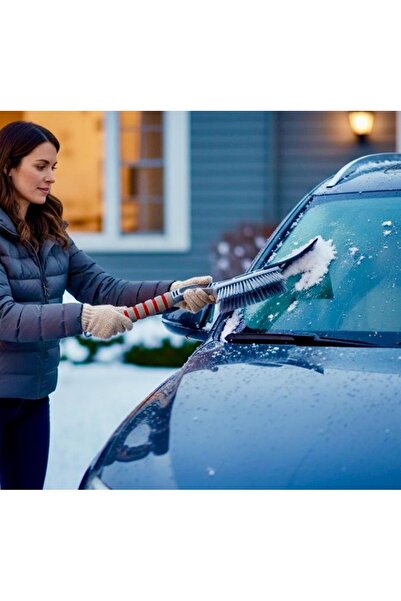 LuxuryConcept Araba Buz Kazıyıcı Araç Cam Kar Temizleyici Fırçası Oto Ön Cam ...