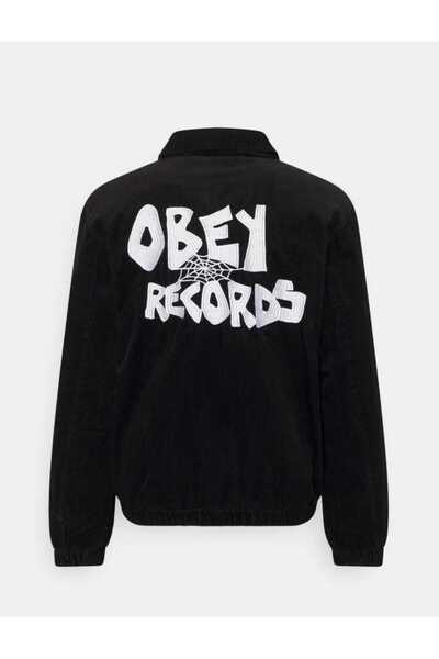 Obey The Crew Corduroy jacket, black color, corduroy, insulated and durable, size 2 XL
