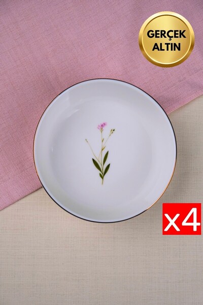 tabakevi Tabak Evi Porselen Natura Çuha Altın Yaldızlı Kase 17x5x4,50cm 730cc...