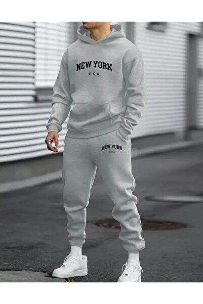 FUFLUNS طقم بدلة رياضية مطبوعة للجنسين من نيويورك الولايات المتحدة الأمريكية ...