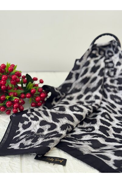 SMF Rosley scarf leopar desenli şal