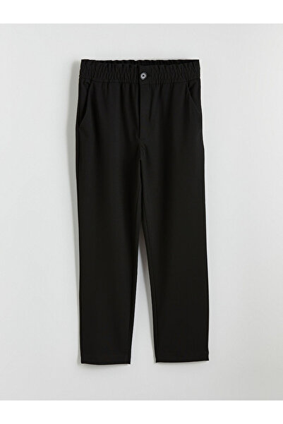 LC Waikiki Black Elastic Waist Women's Trousers