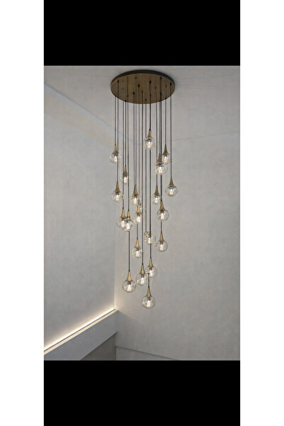 Beyaz Aydınlatma Galeri boşlugu sarkıt avize