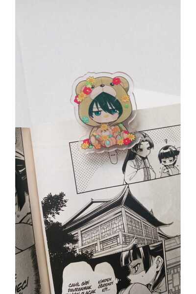 Atölye Moonlit Blue Lock Rin İtoshi Akrilik Kitap Ayracı Ataş Not Tutucu