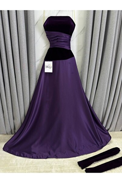 Juliana Purple evening dress