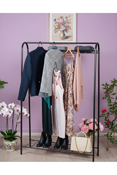 Lavientohome Elit 2 Raflı Askılık Siyah