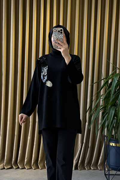 clande 10006 Blouse Black