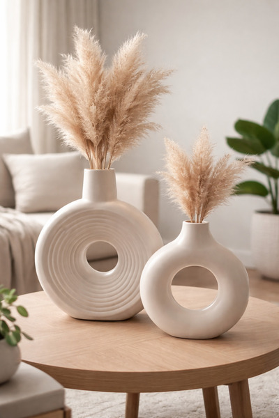 Sisay Home Bohem Stil Dekoratif 2’li Vazo Seti