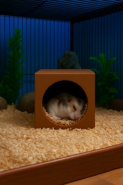 MD×JOA Hamster Yuvası Hamster Evi Hamster Kafesi Dekoratid Ev ( KarmaRenkler )