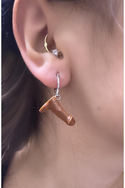 Arescollection 1 adet esprili sallantılı halka küpe