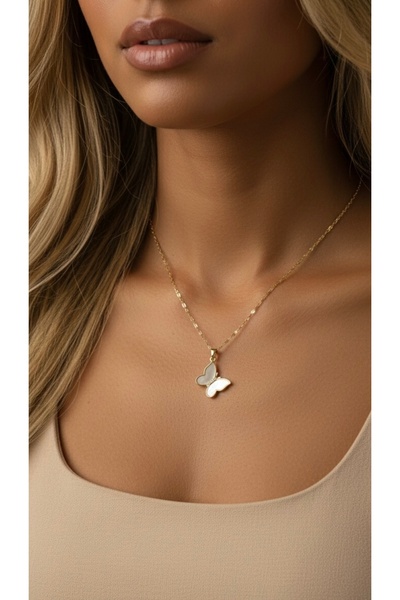 İNN JEWELLERY 316L Steel Necklace, Tarnish-Free, Anti-Allergenic, Pearlescent...