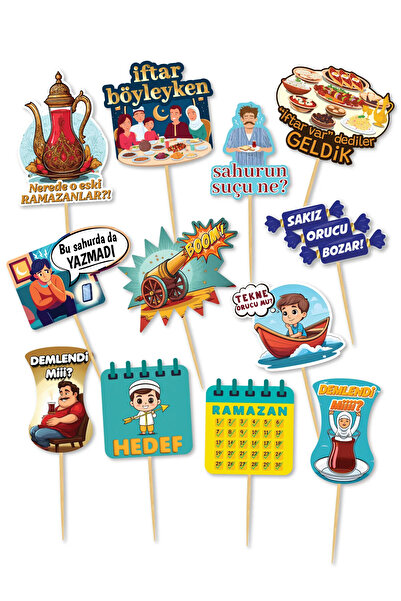 Parti Zamanı 12 Adet Ramazan Bayramı Konuşma Balonu Esprili Fotoğraf Çekilme ...