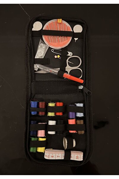 Yumuşakkeçe Zipper Sewing Kit – Hobby Sewing Kit Containing Needle, Thread, Scissors, and Repair Accessories