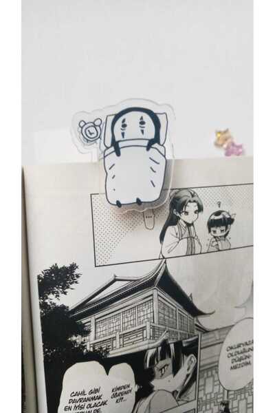 Atölye Moonlit Ghibli Spirited Away No Face Akrilik Kitap Ayracı Ataş Not Tut...