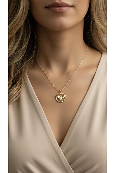 İNN JEWELLERY 316L Steel Necklace Tarnish-Free Antiallergic with Butterfly Figure (2 Years Importer Warranty)