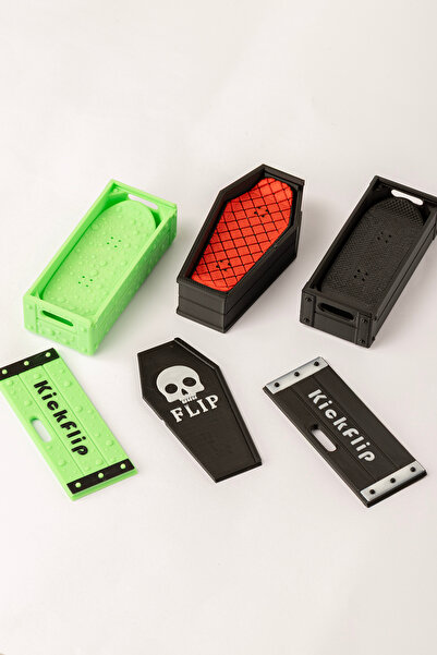 Enzo 3D Studio 3'lü Kickflip Mıknatıslı Kaykay Seti (Kutulu)