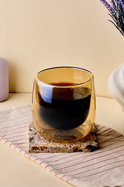 Perotti Cidar Amber Double Wall Glass 300 ml